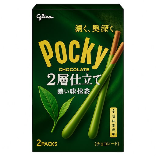 江崎グリコ「ポッキー2層仕立て」から新作＜濃い渋み抹茶＞！抹茶好き