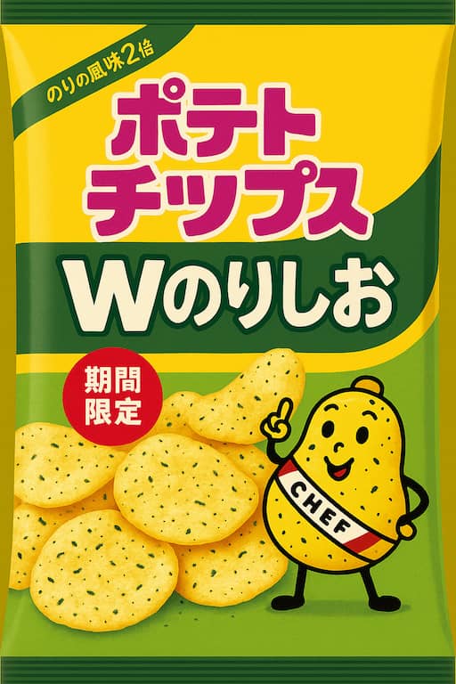 ポテトチップス のりしおW ダブル パッケージ