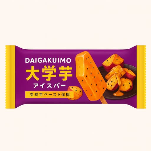 大学芋アイスバー｜安納芋×蜜コーティングの濃厚ねっとり系アイス（オリジナルイメージ）
