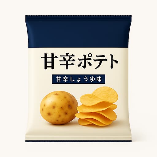 湖池屋「ピュアポテト 凄じゃが きたかむい × 塩辛」のパッケージ画像。羊蹄山麓産のブランドじゃがいも「きたかむい」に、イカの旨みが詰まった塩辛を組み合わせた北海道限定風味のポテトチップス。