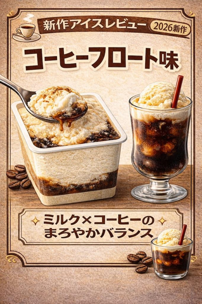 【2026年3月9日発売】爽 コーヒーフロート｜レトロ喫茶風のコーヒー×バニラアイスを解説
